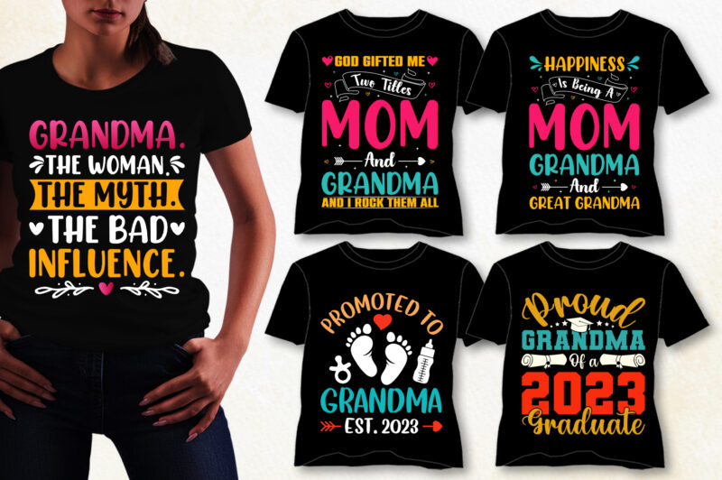Grandma T-Shirt Design Bundle