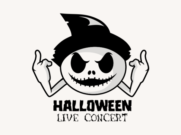 Halloween live concert graphic t shirt