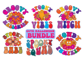 cute halloween t shirt design bundle