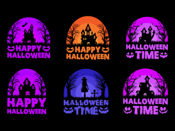 Halloween t shirt design bundle