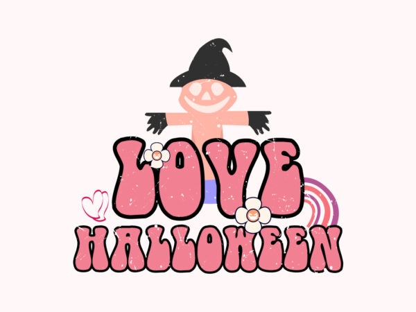 Love halloween t shirt design