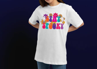 stay spooky Halloween party t shirt design. Halloween t shirt design for Halloween day
