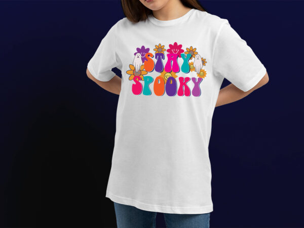 Stay spooky halloween party t shirt design. halloween t shirt design for halloween day