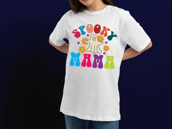 Spooky mama t shirt design