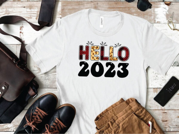 Hello 2023 graphic t shirt