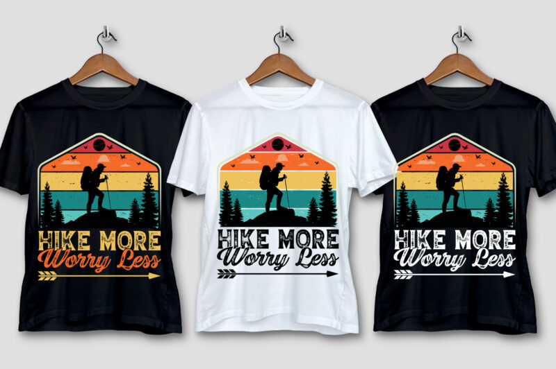 Hiking T-Shirt Design Bundle,Hiking TShirt,Hiking TShirt Design