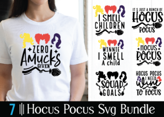 Hocus Pocus Svg Bundle T shirt