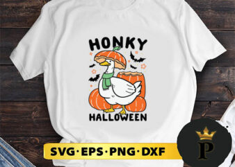 Honky Halloween Duck svg, halloween silhouette svg, halloween svg, witch svg, halloween ghost svg, halloween clipart, pumpkin svg files, halloween svg png graphics