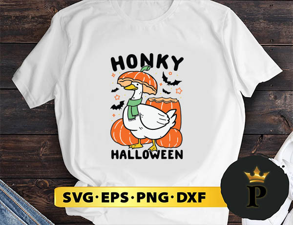 Honky Halloween Duck svg, halloween silhouette svg, halloween svg, witch svg, halloween ghost svg, halloween clipart, pumpkin svg files, halloween svg png graphics
