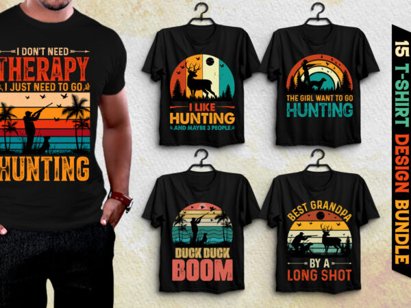 Hunting t-shirt design bundle Hunting t-shirt design bundle