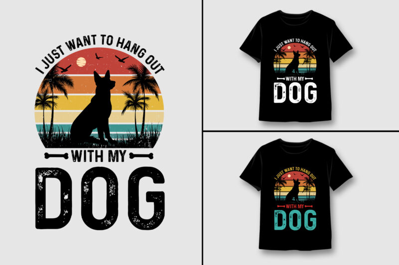 Dog T-Shirt Design Bundle