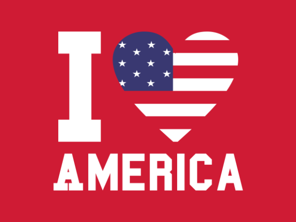 I love america t shirt design for sale I love america t shirt design for sale