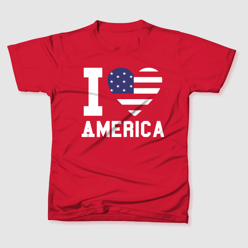 I LOVE AMERICA - Buy t-shirt designs