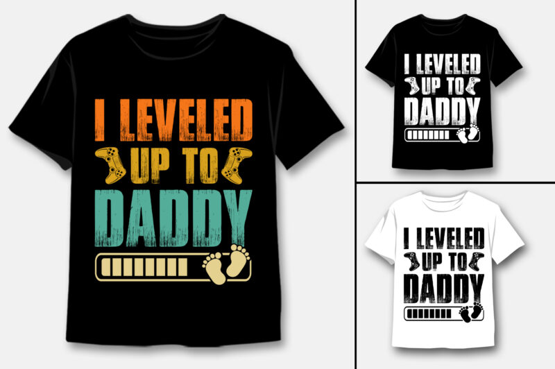Leveled Up T-Shirt Design Bundle