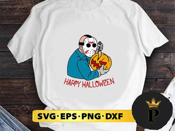 Jason happy halloween svg, halloween silhouette svg, halloween svg, witch svg, halloween ghost svg, halloween clipart, pumpkin svg files, halloween svg png graphics