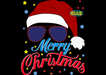 Christmas Hat and Sunglasses Svg, Christmas Hat Svg, Christmas Sunglasses Svg, Christmas Svg, Christmas Tree Svg, Christmas, Santa Svg, Santa Claus, Noel, Noel Scene, Xmas Svg, Snowman, Winter Svg, Believe