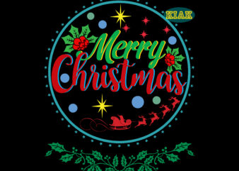 Merry Christmas Svg, Christmas Svg, Christmas Tree Svg, Christmas, Noel, Noel Scene, Christmas Holiday, Merry Holiday, Xmas Svg, Santa Svg, Santa Claus