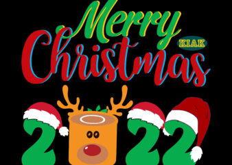 Merry Christmas 2022 Svg, Merry Christmas Svg, Christmas Svg, Christmas Tree Svg, Christmas, Noel, Noel Scene, Christmas Holiday, Merry Holiday, Xmas Svg t shirt designs for sale