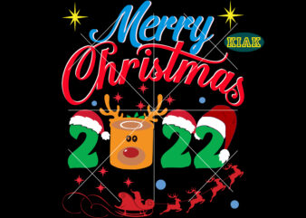 Merry Christmas 2022 Svg, Christmas Svg, Christmas Tree Svg, Christmas, Noel, Noel Scene, Christmas Holiday, Merry Holiday, Xmas Svg, Santa Claus, Snowman, Winter Svg, Believe Svg, Reindeer Christmas Svg