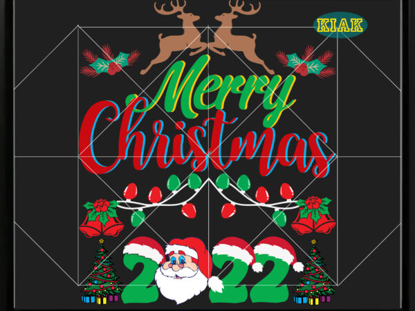 Merry christmas 2022 svg, merry christmas svg, christmas svg, christmas tree svg, noel, noel scene, christmas holiday, merry holiday, xmas, christmas decoration, santa claus, believe svg t shirt designs for sale