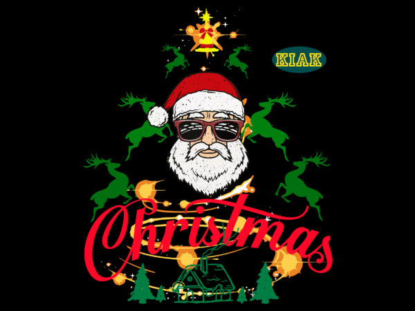 Santa claus wearing sunglasses, santa claus wearing sunglasses svg, santa claus svg, christmas svg, christmas tree svg, christmas, santa svg, santa claus, noel, noel scene t shirt template vector