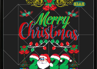 Merry Christmas 2022 Svg, Christmas 2022 Svg, Christmas Svg, Christmas Tree Svg, Noel, Noel Scene, Christmas Holiday, Merry Holiday, Xmas, Christmas Decoration, Santa Claus, Believe Svg t shirt designs for sale