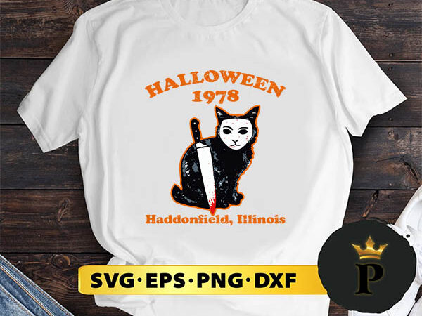 Killer cat halloween 1978 svg, halloween silhouette svg, halloween svg, witch svg, halloween ghost svg, halloween clipart, pumpkin svg files, halloween svg png graphics