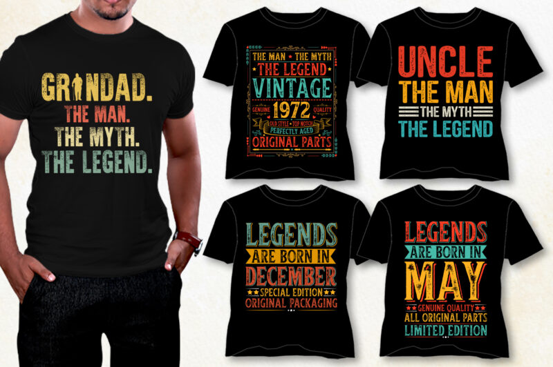 Legend T-Shirt Design Bundle,legend brand t shirt, legend t shirt amazon, the man the legend t-shirt, legend brand t-shirt, legend t-shirt amazon, legends t-shirt big cat, legend t shirt old,