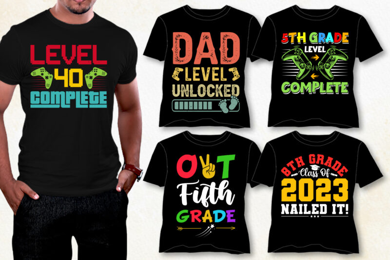 Level Up T-Shirt Design Bundle.level up t-shirt design, level up t-shirt design bundle, level up t shirt design, level up t-shirt, level up t-shirt design elements, level up t shirts,