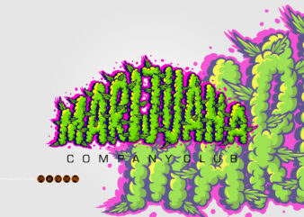 Marijuana lettering word smoke weed svg