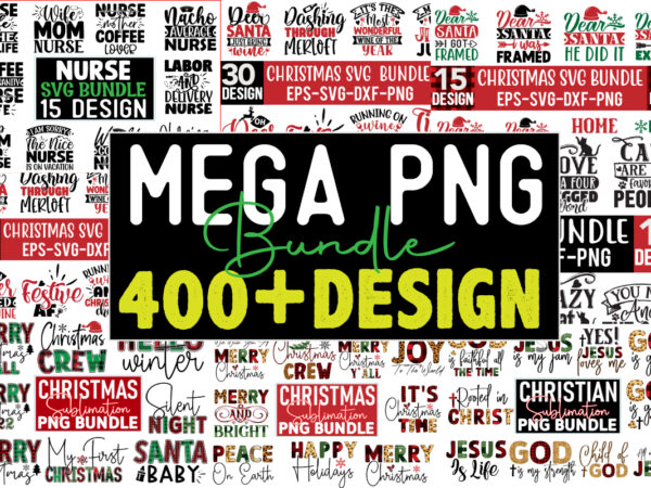 Mega design bundle 400 png file