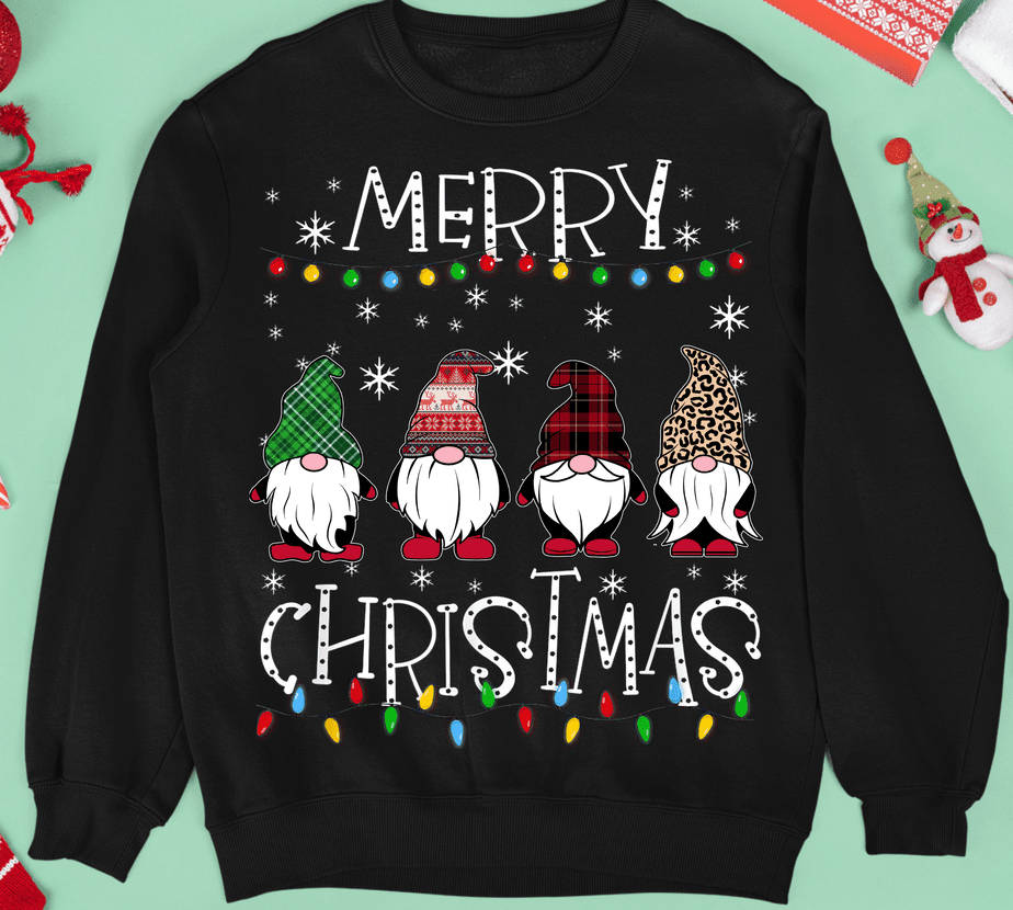 Merry Christmas Gnome Family Funny Christmas Leopard Plaid NL - Buy t ...