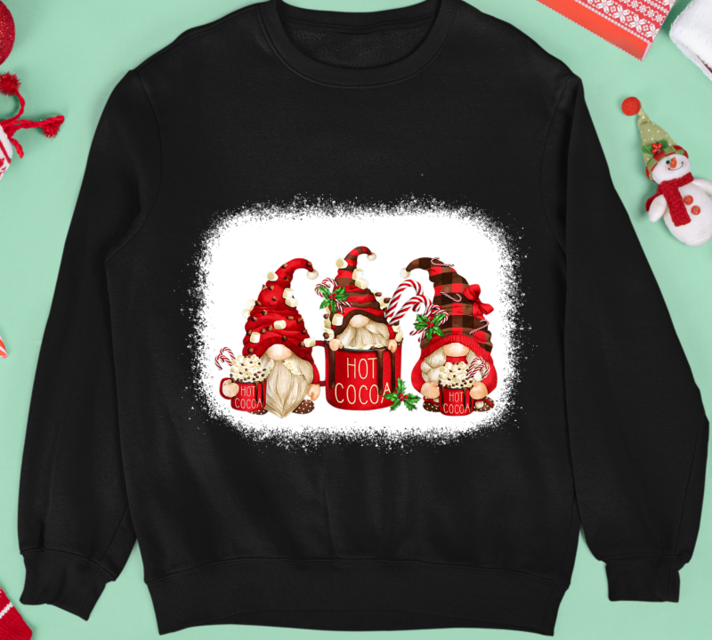 Merry Christmas Hot Cocoa Gnomes Drink Xmas Hot Chocolate NL - Buy t ...
