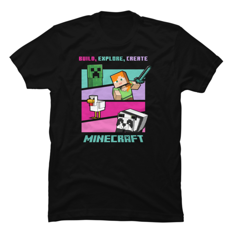 15 Minecraft png t-shirt designs bundle for commercial use part 1 - Buy ...