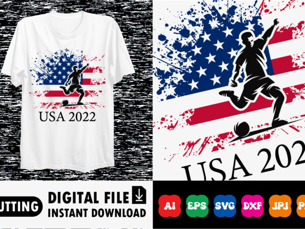 Usa 2022 fifa world cup shirt print template t shirt vector graphic