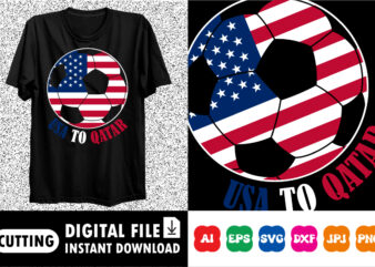 USA to Qatar FIFA world cup shirt print template