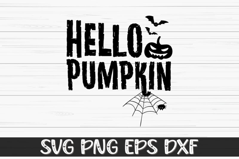 Hallo Pumpkin Halloween Shirt Print Template