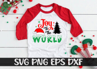Joy To The World Merry Christmas Shirt Print Template