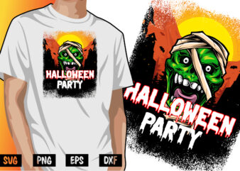 Halloween Party Shirt Print Template graphic t shirt