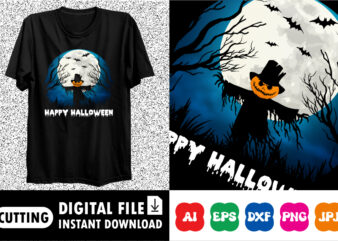 Happy Halloween shirt print template graphic t shirt