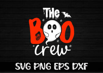 The Boo Crew Halloween Shirt Print Template