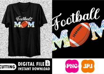 Football mom shirt print template