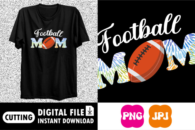 Football mom shirt print template