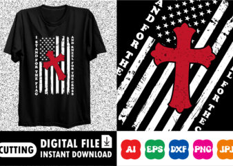 I Stand for the flag and kneel for the cross shirt t shirt design for sale