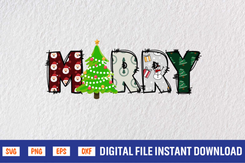 Merry Christmas Graphic Print Templates Design