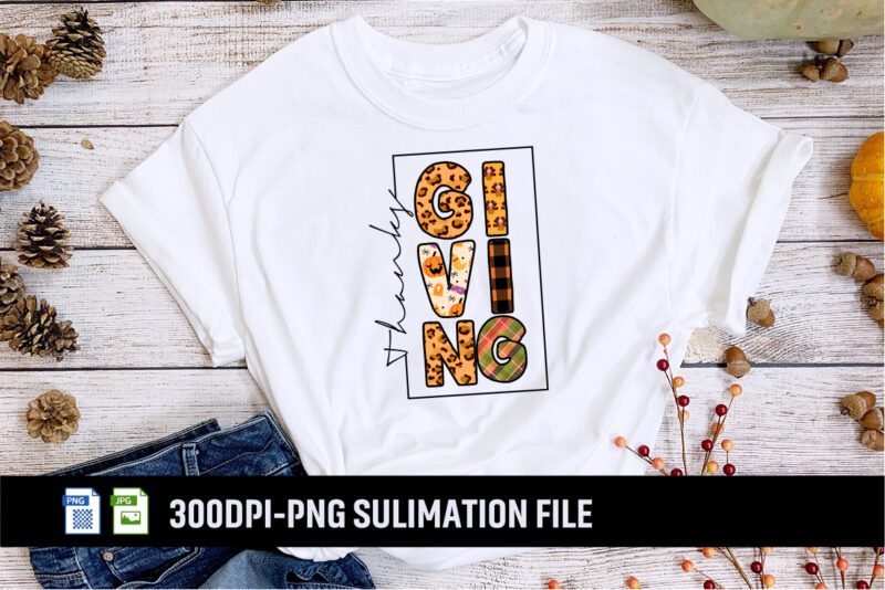 Thanksgiving Sublimation Graphic