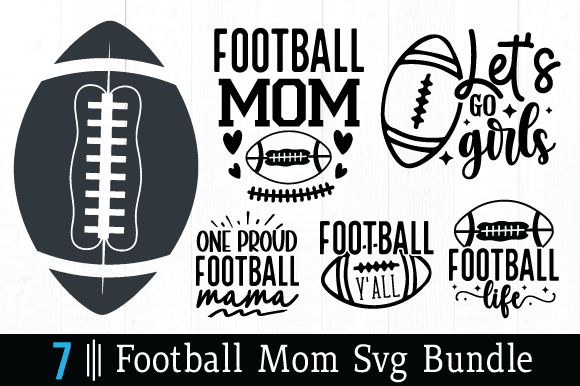 Football mom svg bundle t shirt design