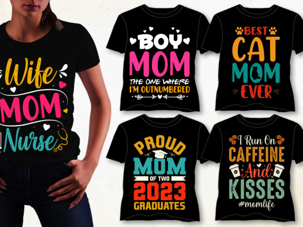 Mom t-shirt design bundle