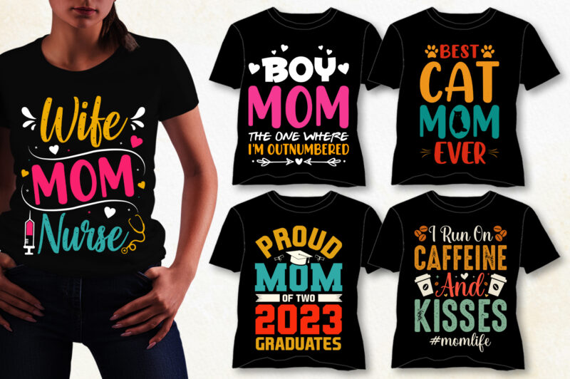 Mom T-Shirt Design Bundle