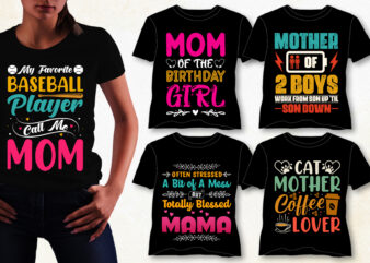 Mom T-Shirt Design Bundle